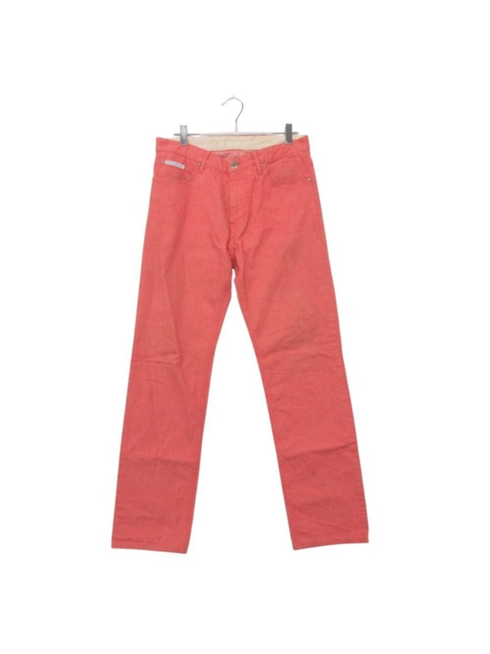 Louis Vuitton by Kim Jones Denim Pants Gaston Embroidery Color Jeans Salmon Pink
